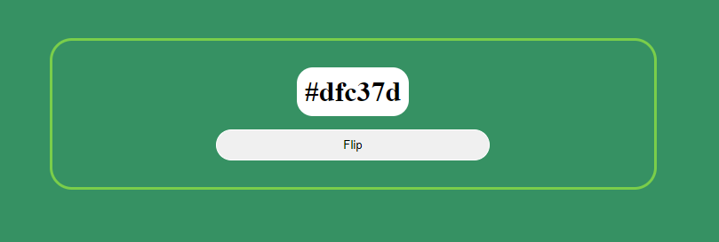 a simple flip-color  application using html css and js